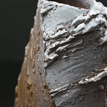 画像をギャラリービューアに読み込む, 白萩扁壷-塑<波多野英生> shirahagi-henko-so <Hideo Hadano>