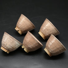 画像をギャラリービューアに読み込む, 萩窯変汲出揃 3(5客)<波多野善蔵> hagiyouhen-kumidashizoroi3 <Zenzou Hadano>