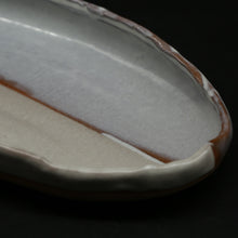 画像をギャラリービューアに読み込む, 萩咖喱皿(掛分) 1<波多野英生> hagi kari-zara-kakewake1 <Hideo Hadano>