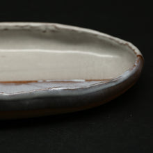 画像をギャラリービューアに読み込む, 萩咖喱皿(掛分) 1<波多野英生> hagi kari-zara-kakewake1 <Hideo Hadano>