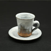 画像をギャラリービューアに読み込む, 萩珈琲碗(皿付) <波多野英生> hagi kohiwan sara <Hideo Hadano>