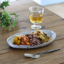 画像をギャラリービューアに読み込む, 萩咖喱皿(掛分) 1<波多野英生> hagi kari-zara-kakewake1 <Hideo Hadano>