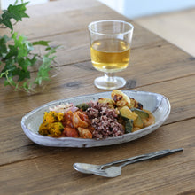 画像をギャラリービューアに読み込む, 萩咖喱皿(白) <波多野英生> hagi kari-zara-shiro <Hideo Hadano>