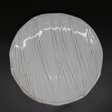 画像をギャラリービューアに読み込む, 萩シノギ脚付皿 3<波多野英生> hagi shinogi-ashitsukizara3 <Hideo Hadano>