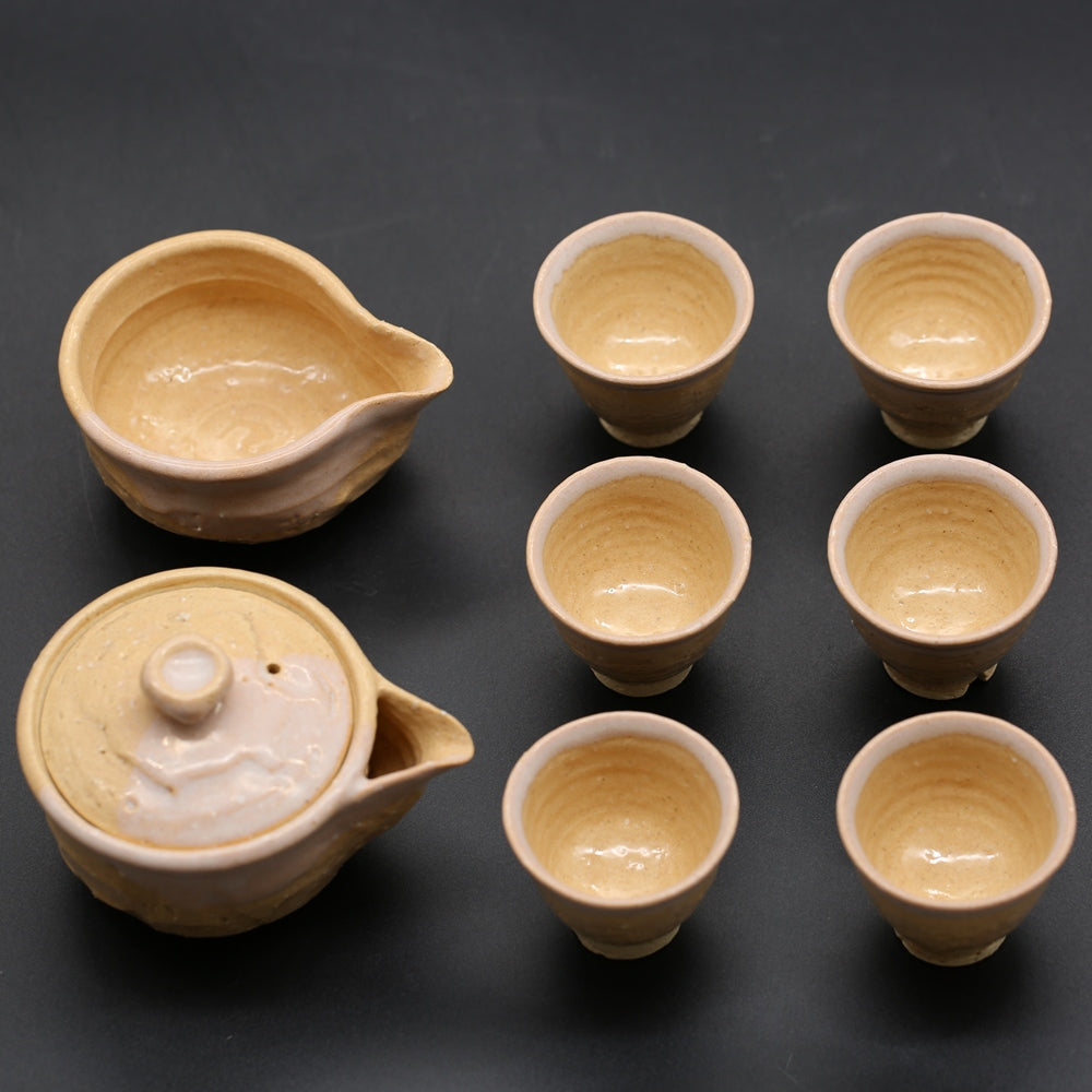 萩煎茶器（鬼萩）＜窯職人＞hagi-senchaki-onihagi＜syokunin