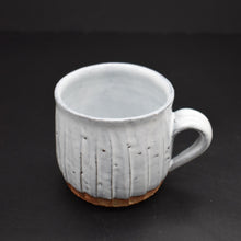 画像をギャラリービューアに読み込む, 萩シノギ珈琲碗(皿付) <波多野英生> hagi shinogi-kohiwan <Hideo Hadano>