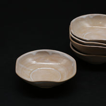 Load image into Gallery viewer, Hagi flat bowl (5 pieces) &lt;Kiln craftsman&gt;&lt;br&gt; hagi-hirabachi-5mai＜syokunin＞
