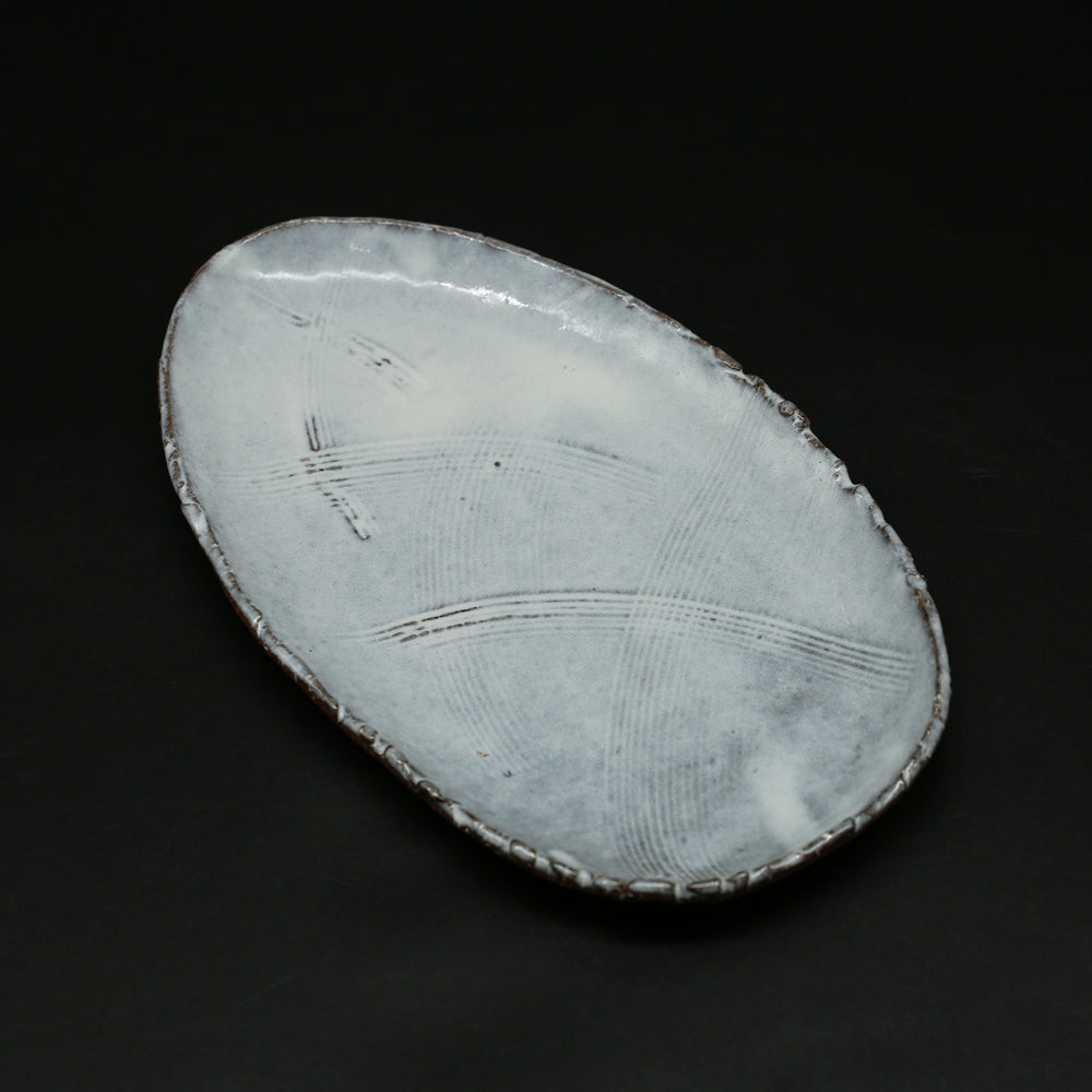 萩筍皿 3＜波多野英生＞ hagi takenokozara3 ＜Hideo Hadano＞