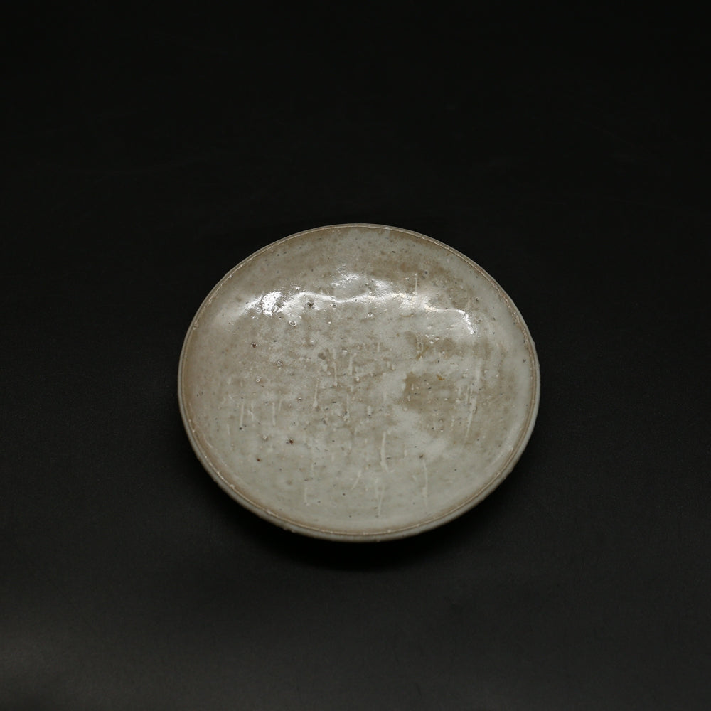 萩円皿 2 ＜窯職人＞ hagi-enzara2 ＜syokunin＞