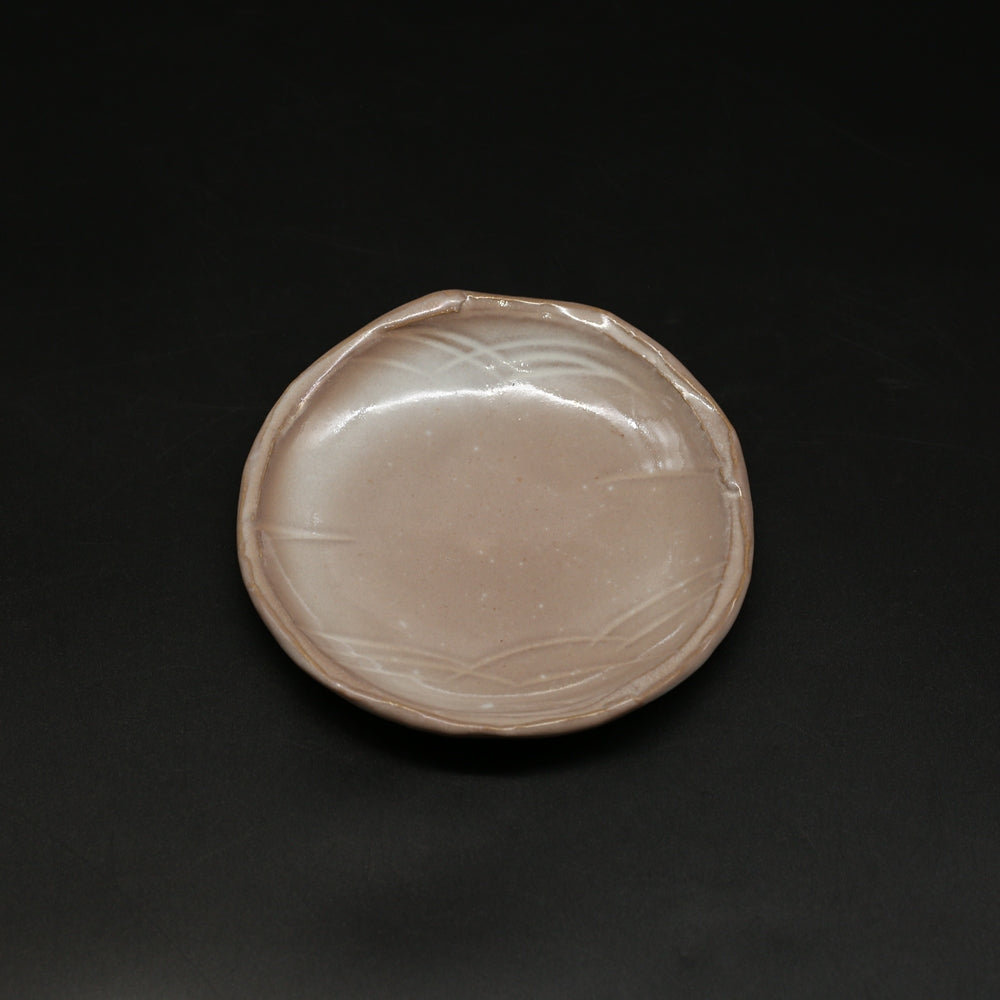 萩窯変波紋皿 ＜波多野英生＞ hagi  youhen hamon-zara ＜Hideo Hadano＞