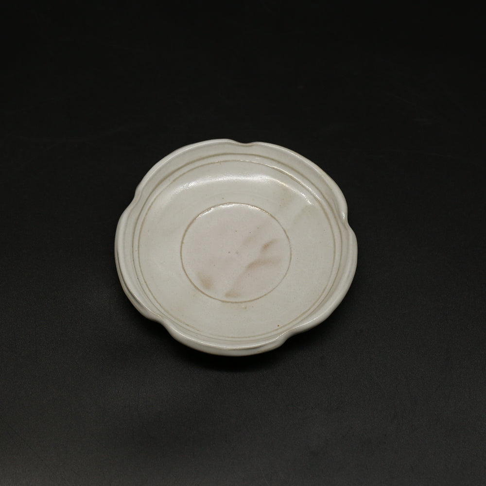 萩輪花皿 ＜窯職人＞ hagi-rinkazara ＜syokunin＞