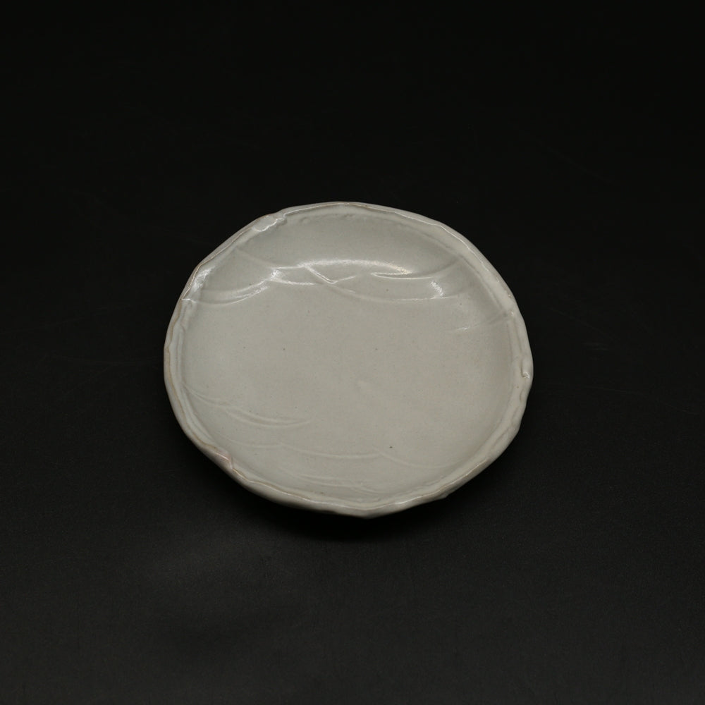 萩波紋皿 ＜波多野英生＞ hagi  hamon-zara ＜Hideo Hadano＞