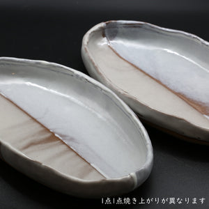Hagi Coffee Plate (Kakebun) 1 &lt;Hideo Hatano&gt;<br> hagikari-zara-kakewake1＜Hideo Hadano＞