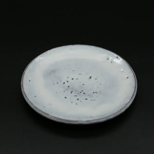 Hagi beveled coffee bowl (with plate)<br> &lt;Hideo Hatano&gt;<br> hagi mentori-kohiwan<br> ＜Hideo Hadano＞