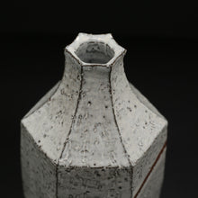 Load image into Gallery viewer, Shirahagi Wax Extraction Beveled Vase &lt;Zenzo Hatano&gt;&lt;br&gt; sirahagi rounuki mentori-hanaire&lt;br&gt; ＜Zenzou Hadano＞

