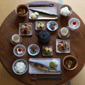 Hagi Square Plate / Loquat (6 pieces) &lt;Kiln Craftsman&gt;<br> hagi yohou-zara biwa＜syokunin＞