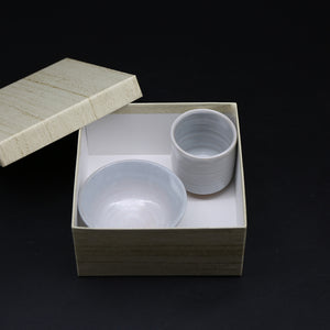 Hagi Children's Set (Cylinder) &lt;Kiln Craftsman&gt;<br> hagi-okosamazoroi-tsutsu＜syokunin＞