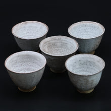 Charger l&#39;image dans la galerie, Assortment of Hagi kiln variations (5 customers) &lt;Zenzo Hatano&gt;&lt;br&gt; hagiyouhen-kumidashizoroi&lt;br&gt; ＜Zenzou Hadano＞
