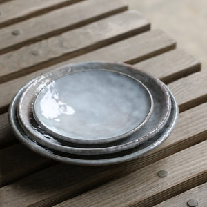 Hagi Round Plate 1 (Small) &lt;Kiln Craftsman&gt;<br> hagi-enzara1-syou＜syokunin＞