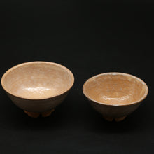 Cargar imagen en el visor de la galería, Hagi couple rice bowl, loquat (2 customers) &lt;kiln craftsman&gt;&lt;br&gt; hagi meoto-meshiwan biwa ＜syokunin＞
