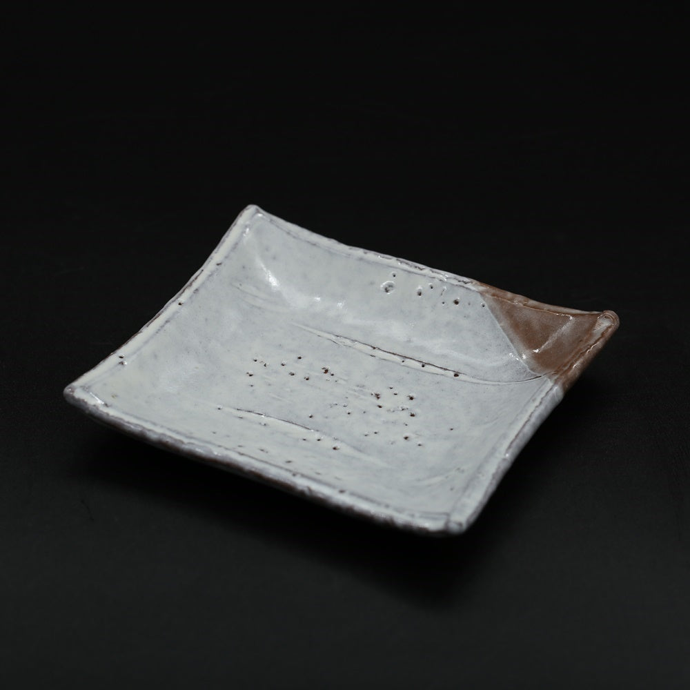 Hagi Meihei Plate, White Hagi (5 pieces) <Hideo Hatano><br> hagi meimei zara shirahagi <Hideo Hadano>
